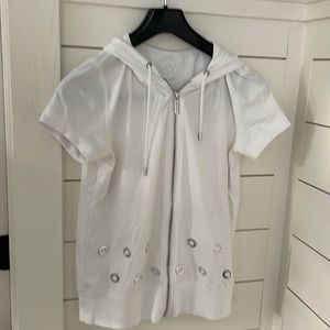 Michael Kors Zip front short sleeve top